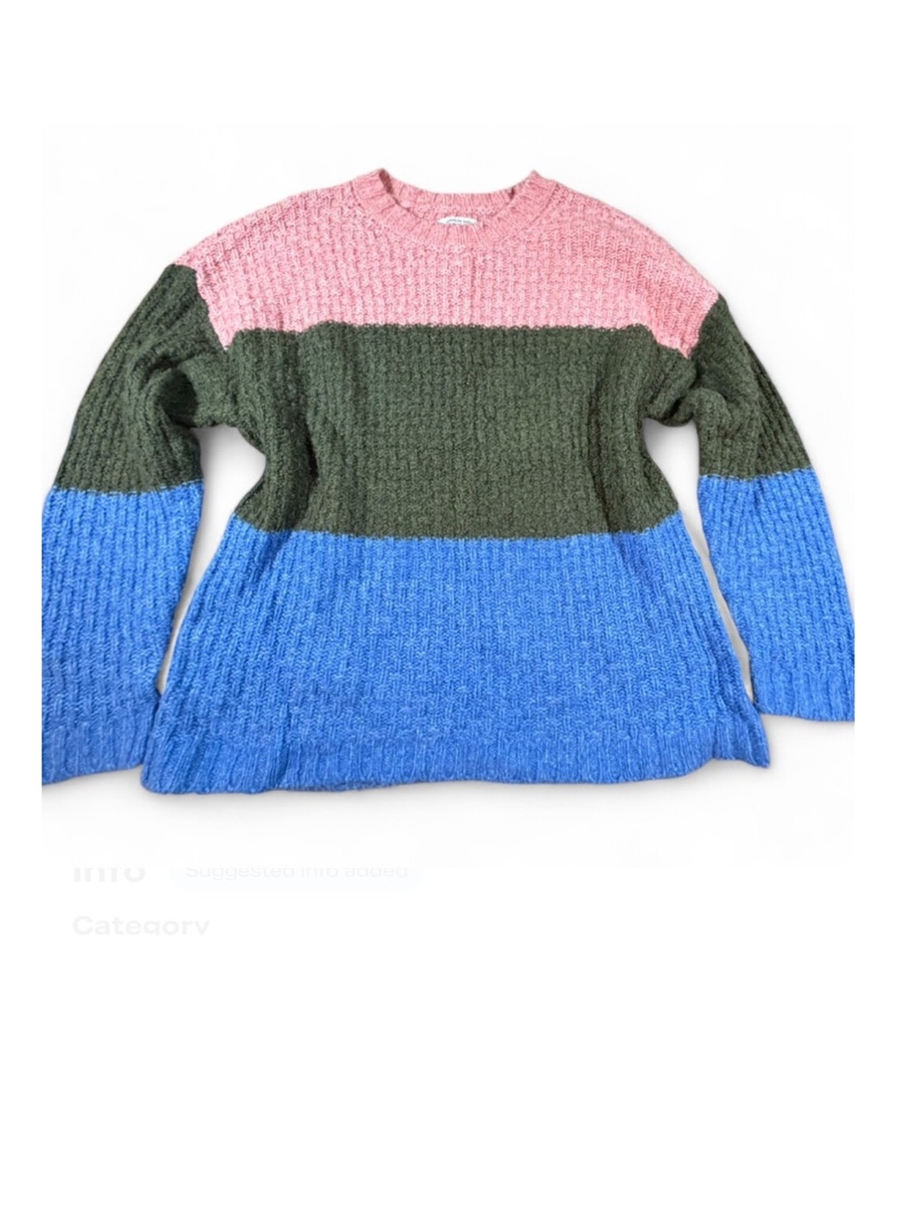 American Eagle Colorblock Knit Sweater Size Medium